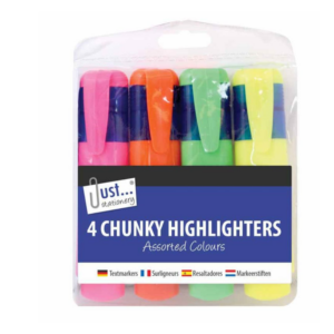 4 Pack Highlighters