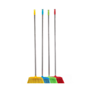 High Quality Indoor Broom with Chrome Stick (Assorted Colours)